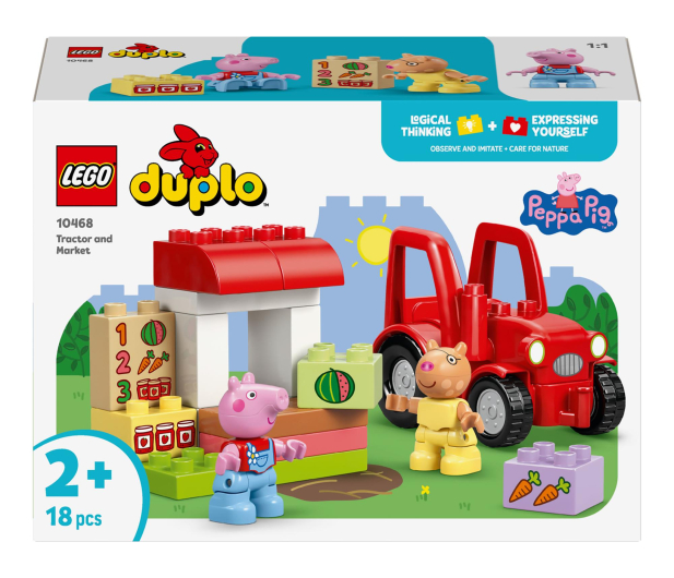 LEGO DUPLO 10468 Peppa Ciągnik i rynek - 1489541 - zdjęcie